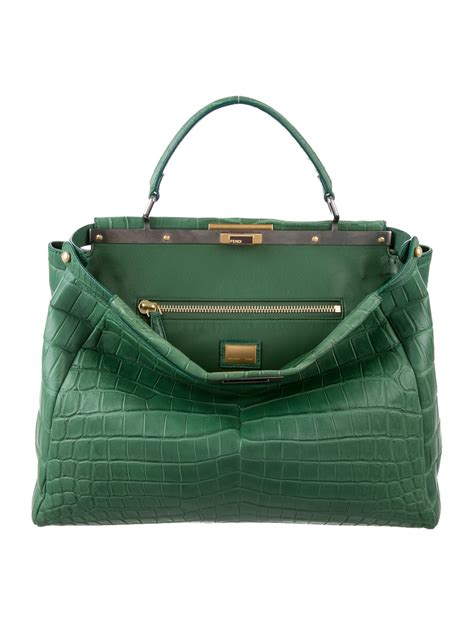 fendi peekaboo bag price|fendi peekaboo crocodile.